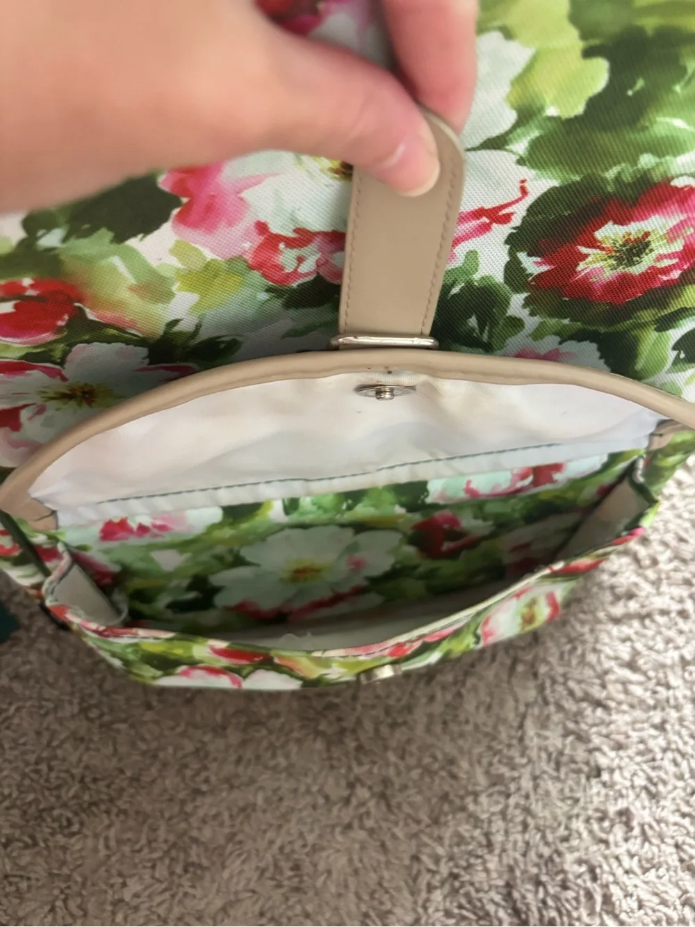 Floral Green Cooler Backpack - Women Bags